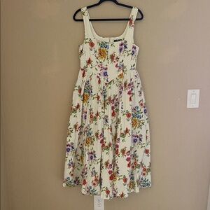 7 for All Mankind Floral Midi Dress